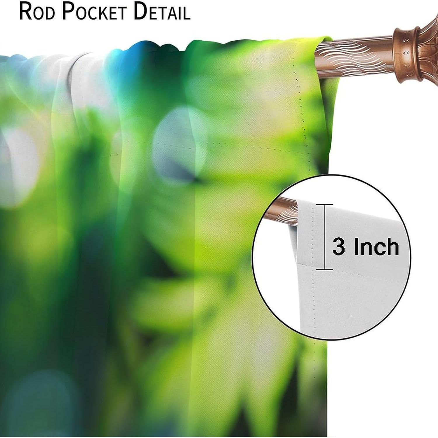 Cortinas de Jardín Zen AAVEUP 2 Paneles 53x114 cm Poliester