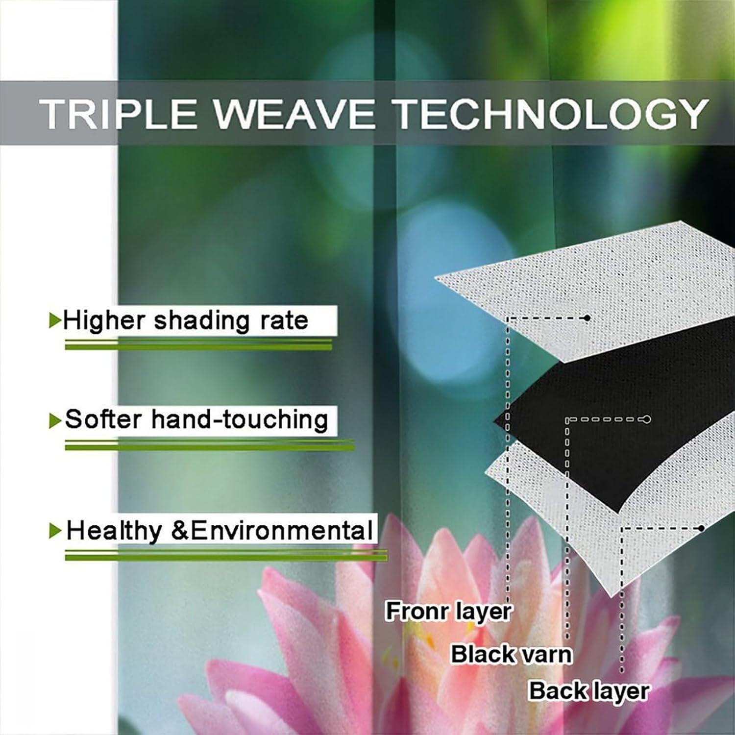 Cortinas de Jardín Zen AAVEUP 2 Paneles 53x114 cm Poliester