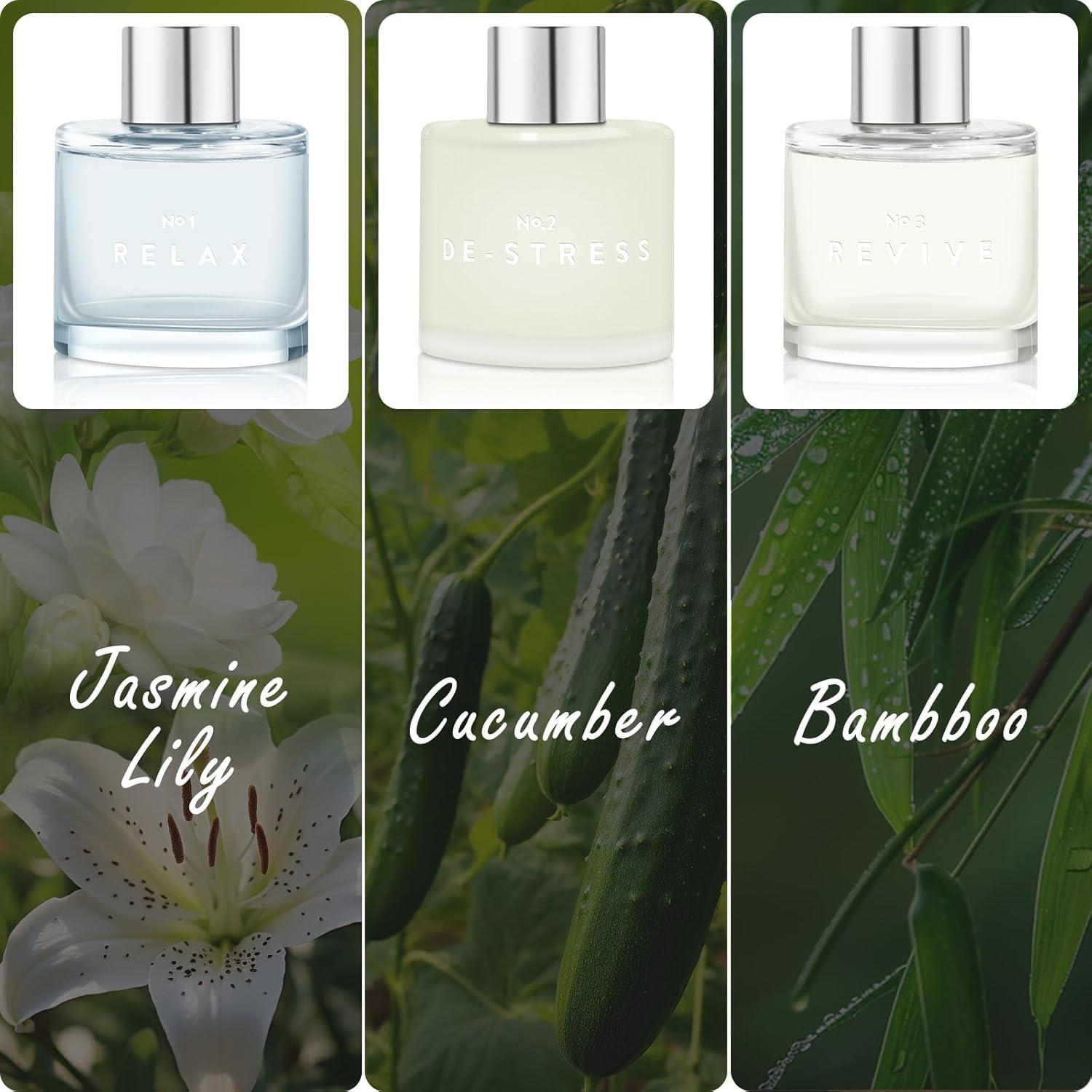 Set de 3 Difusores de Varilla DIUFJAG 150 ml Aroma Jazmín