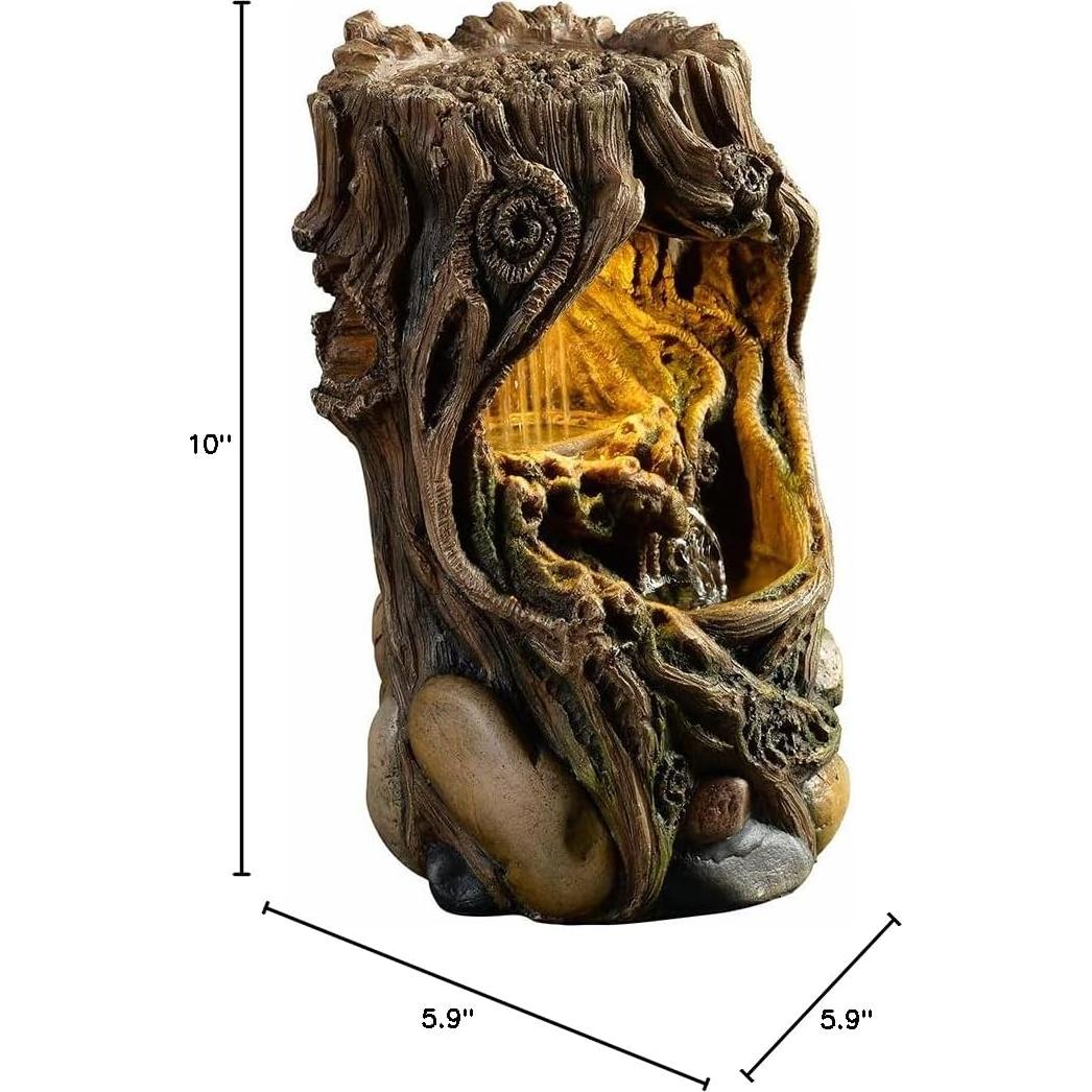 Fuente de Agua GOSSI Tocón Decorativa con Sonido Relajante