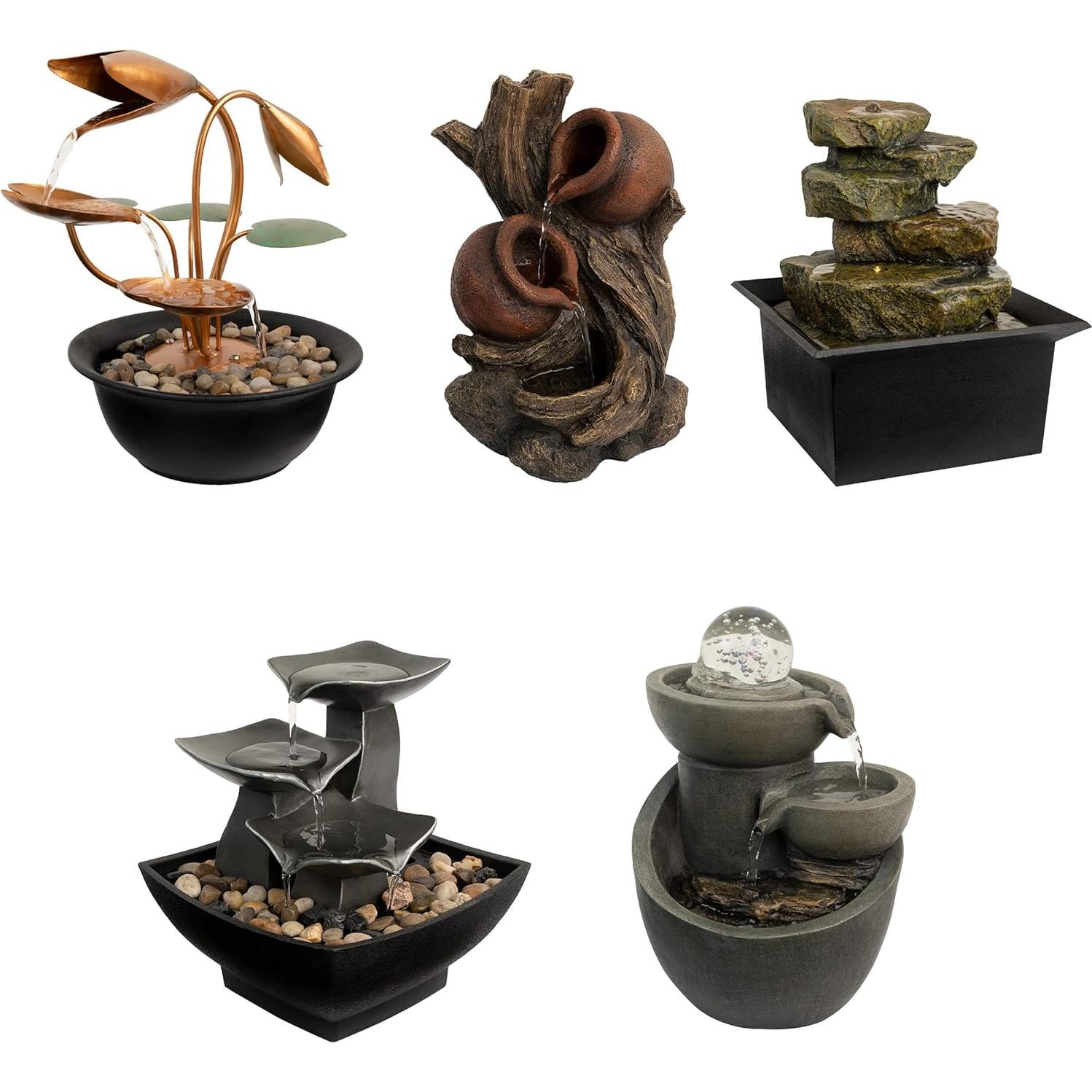 Fuente de Agua de Mesa Pure Garden 26.67 cm Decorativa