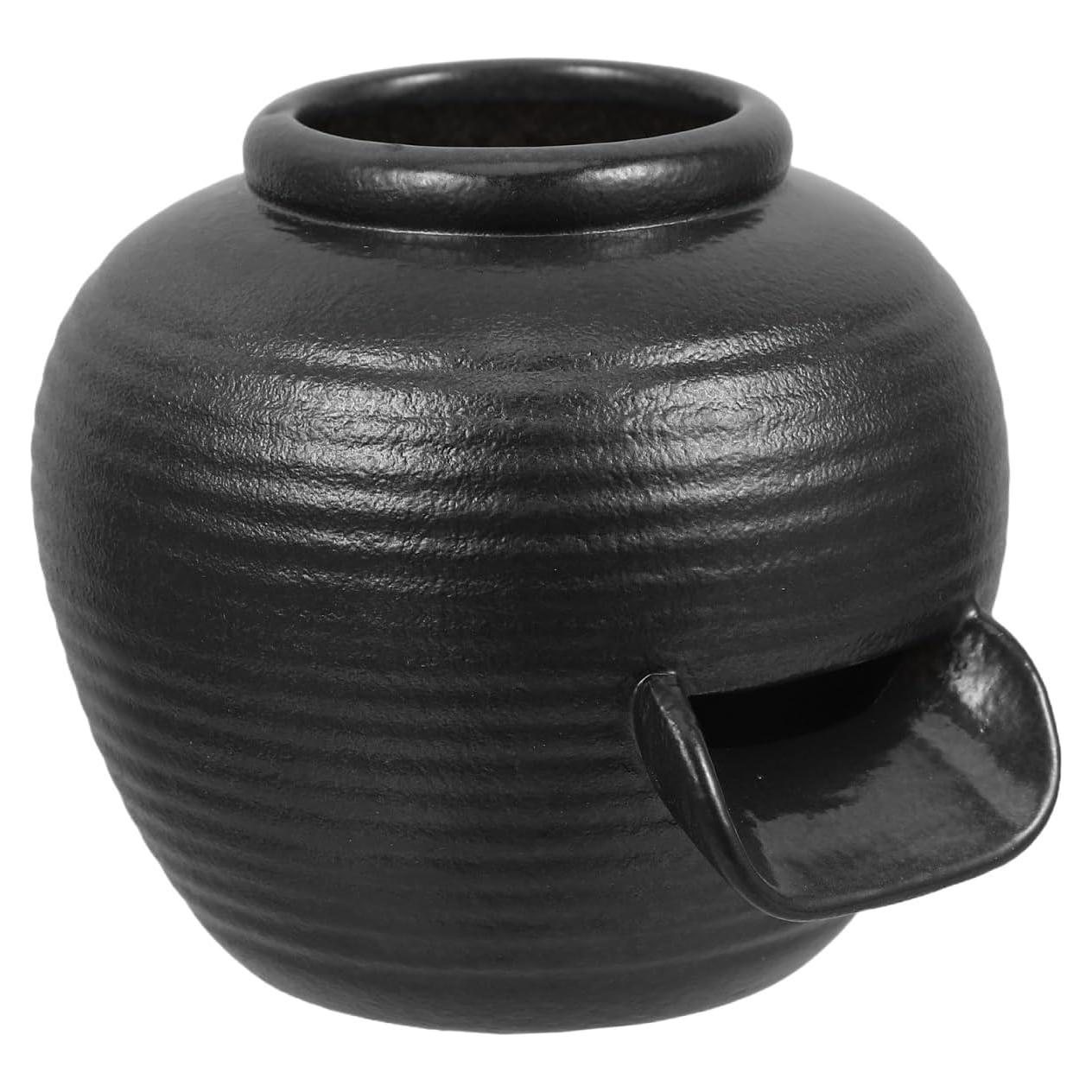 Jarrón de Cerámica Vintage Ibasenice para Fuente Acuática 9x8x4cm