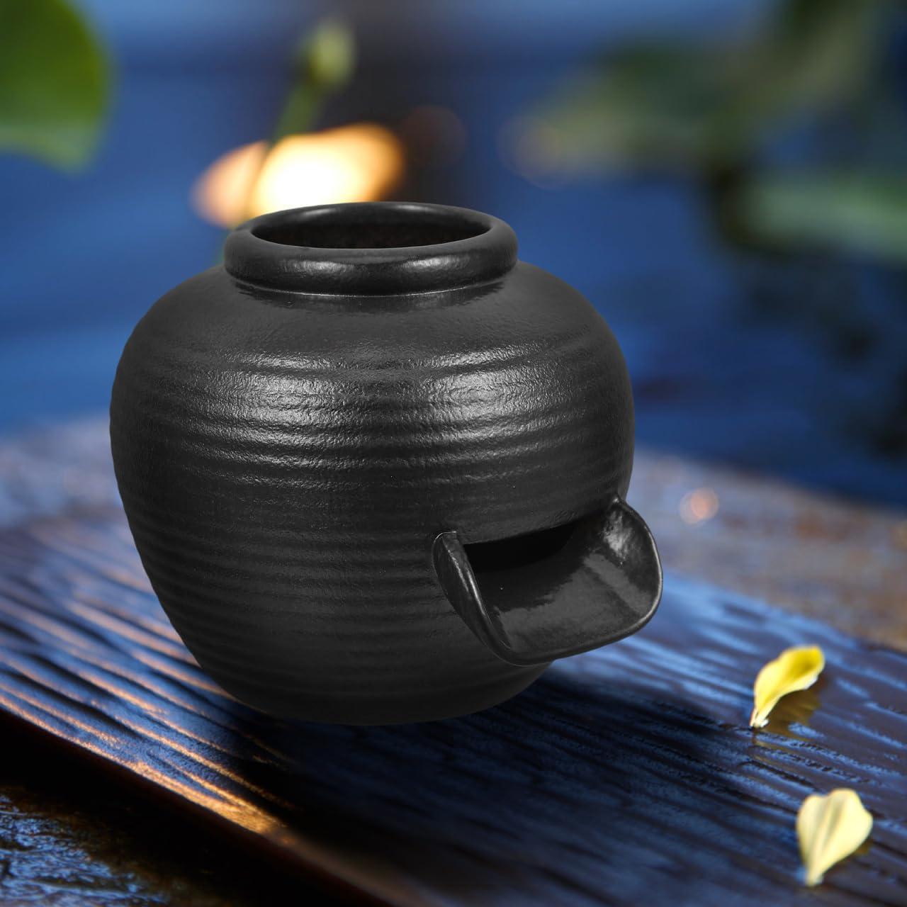 Jarrón de Cerámica Vintage Ibasenice para Fuente Acuática 9x8x4cm