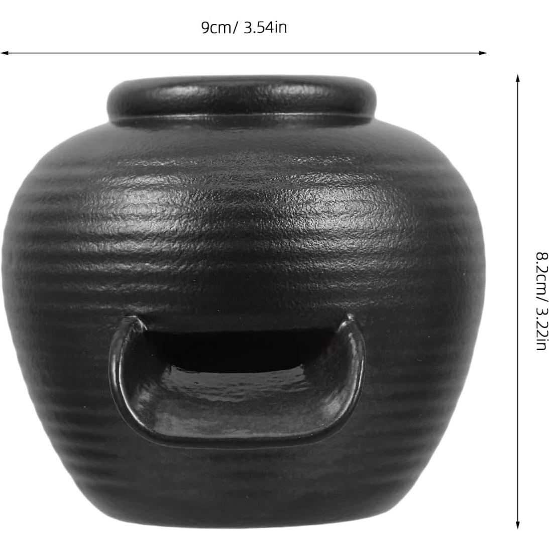 Jarrón de Cerámica Vintage Ibasenice para Fuente Acuática 9x8x4cm