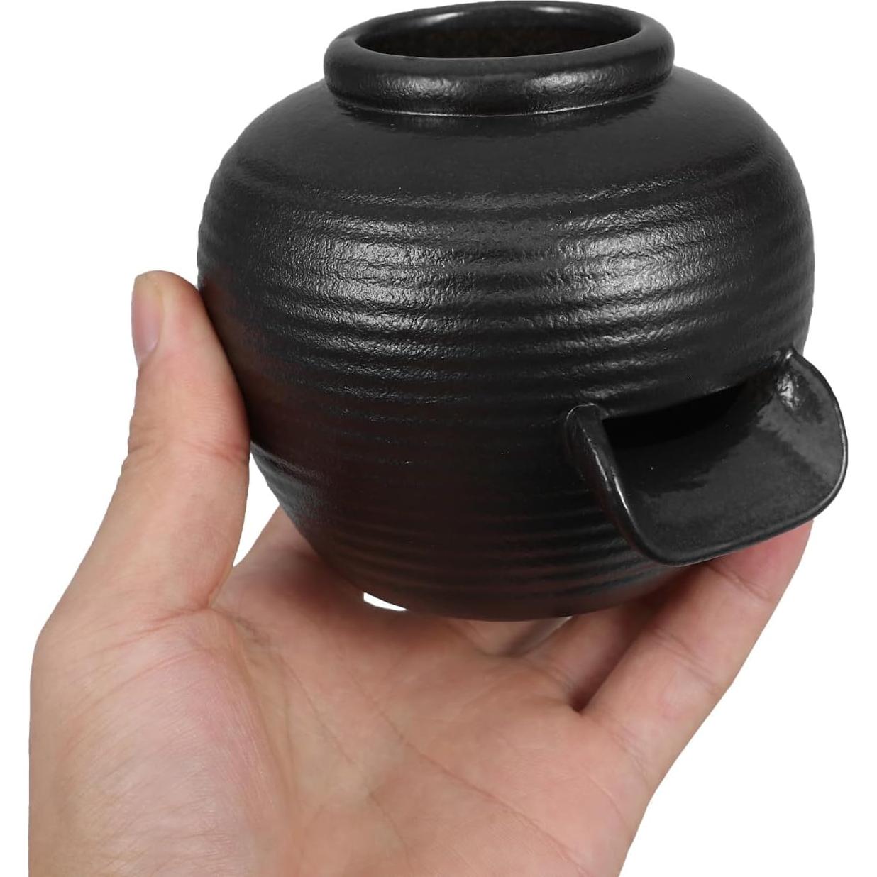 Jarrón de Cerámica Vintage Ibasenice para Fuente Acuática 9x8x4cm