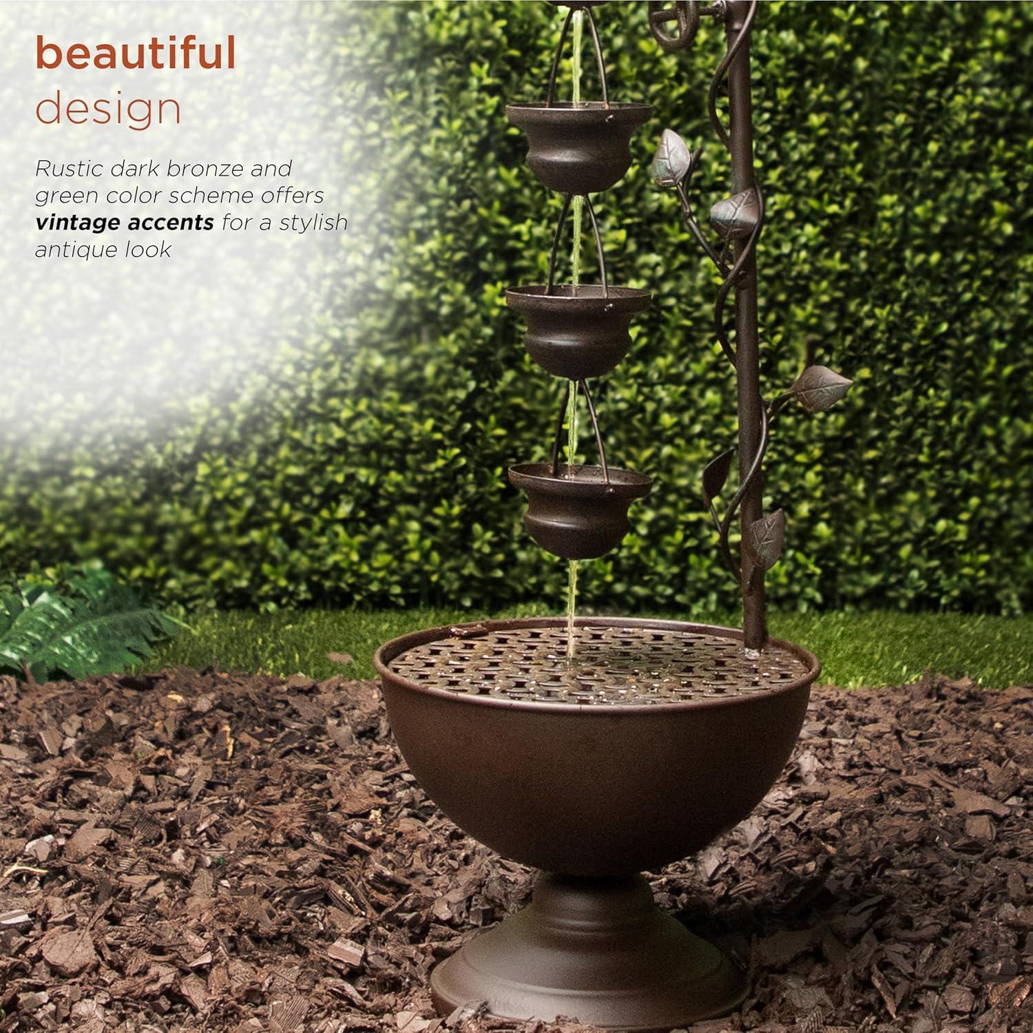 Fuente de Agua Vintage de Piso 96.5 cm Alpine MAZ254 Bronce