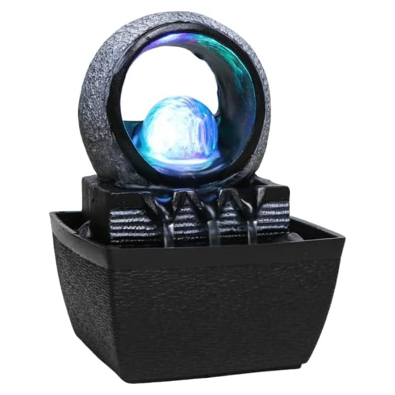 Fuente de Agua de Mesa Gdrasuya10 con Luz LED y USB