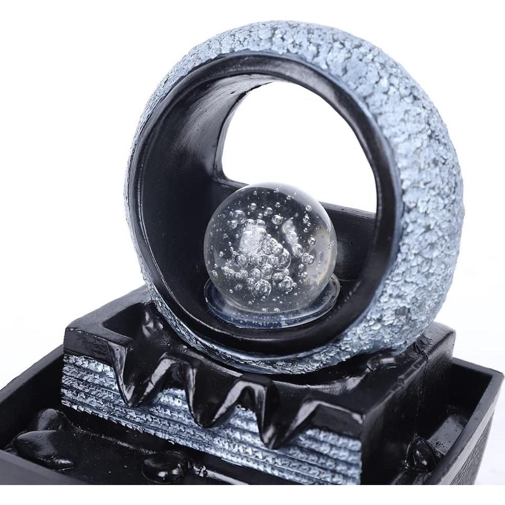 Fuente de Agua de Mesa Gdrasuya10 con Luz LED y USB