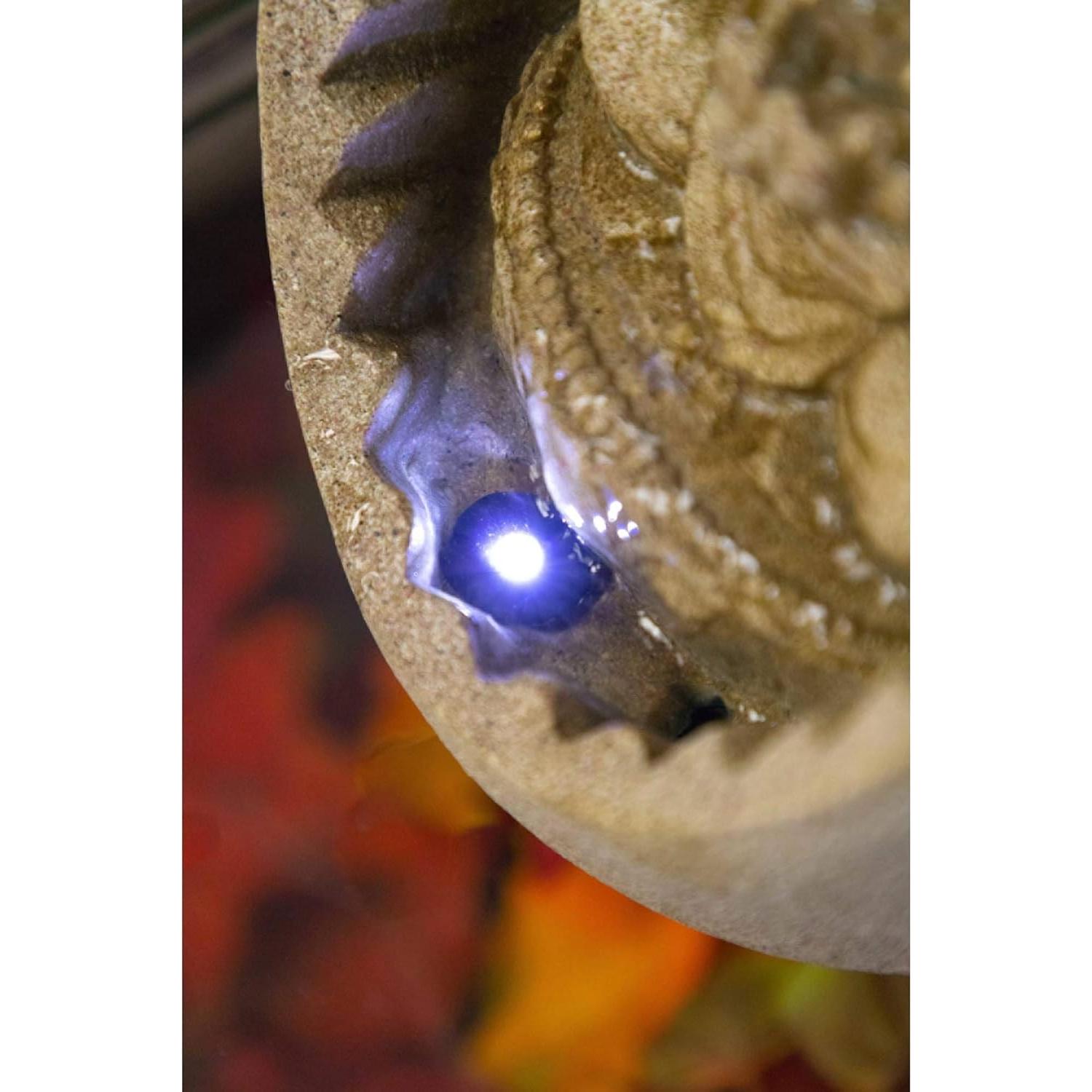 Fuente de Agua de Mesa Buda Zen Alpine WIN322 28 cm LED