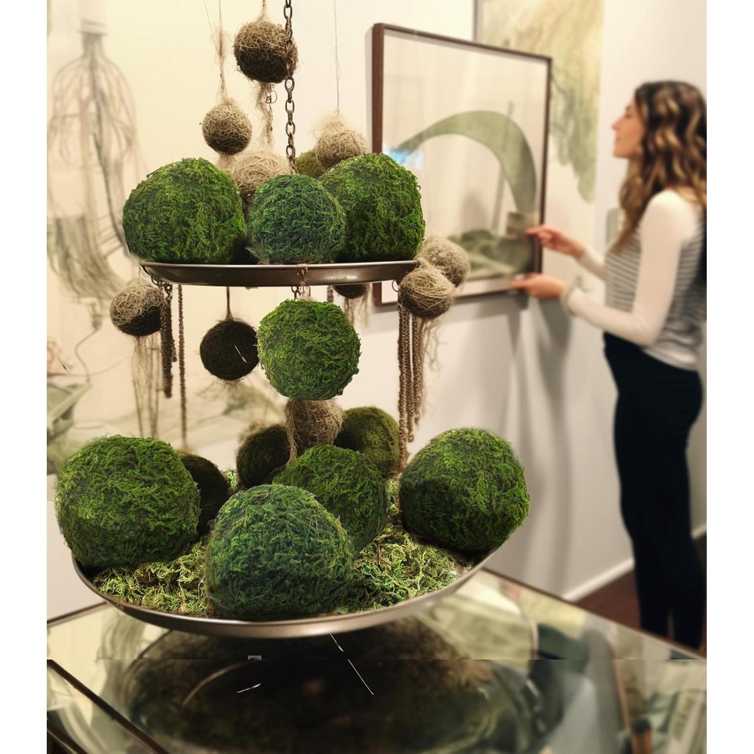 Bolas de Musgo Decorativas ZYAPA 21pcs Verde 7.1cm