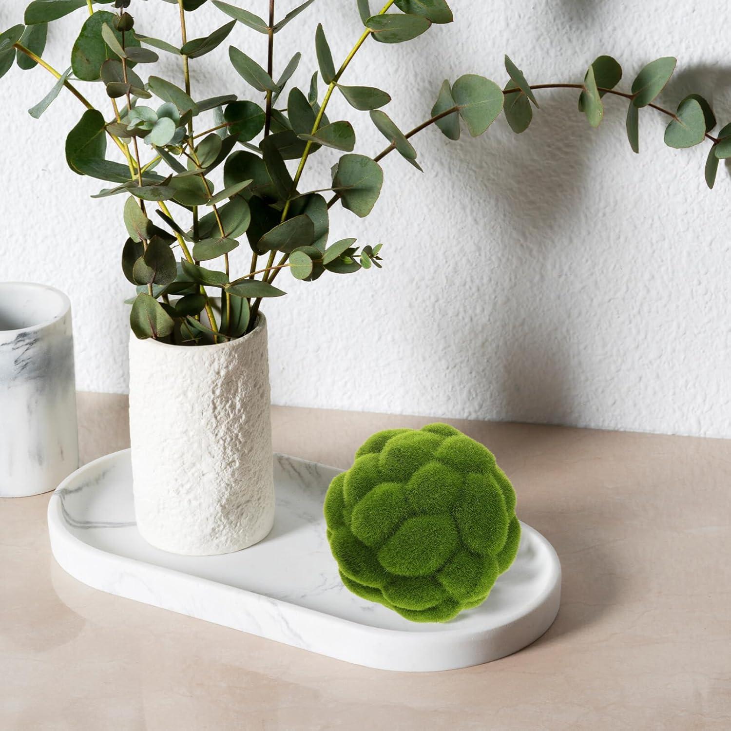 Bolas de Musgo Verde Artificial STOBAZA - 12cm y 10cm - Decoración