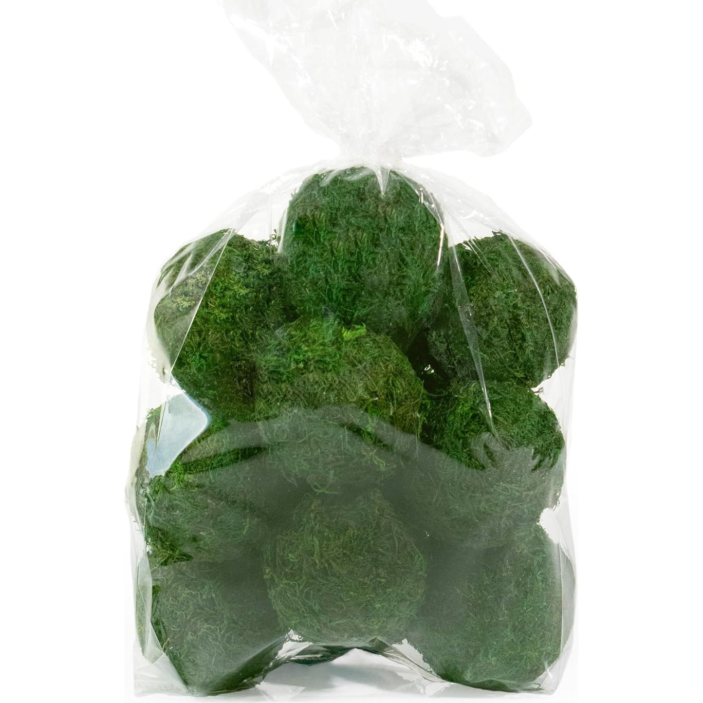 Bolas de Musgo Verde Decorativas ANDALUCA - Relleno de Tazón