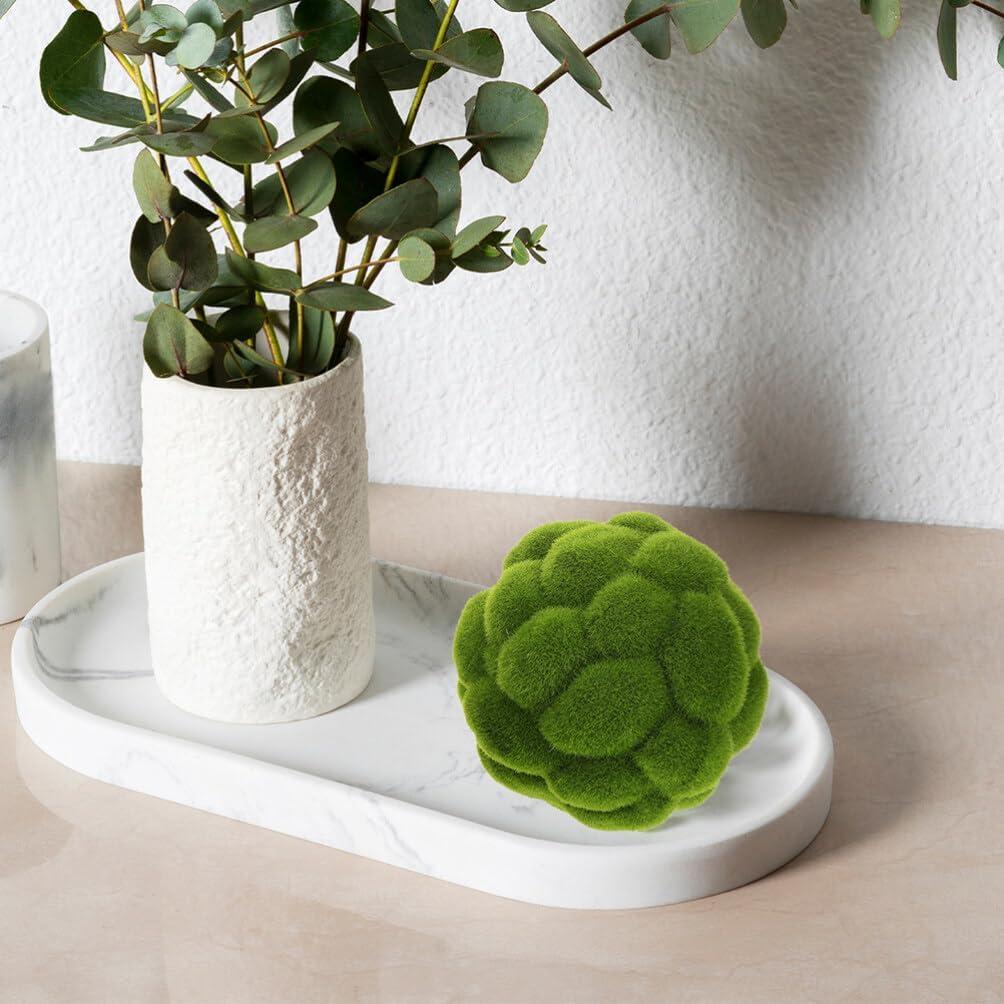 Bolas de Musgo Artificial Cabilock 3 Piezas 10-15cm Verde