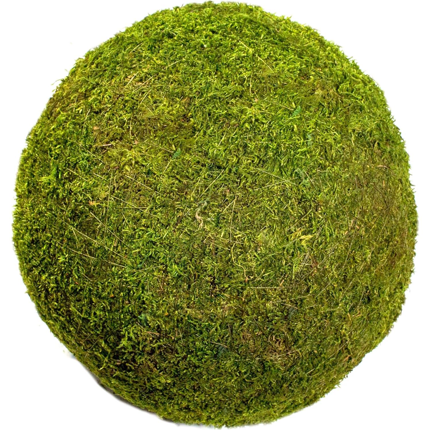 SuperMoss (21775) Preserved Moss Ball – Natural Green Decor for Home, Weddings & Events – Vase Fillers & Centerpieces, 12”, Fresh Green