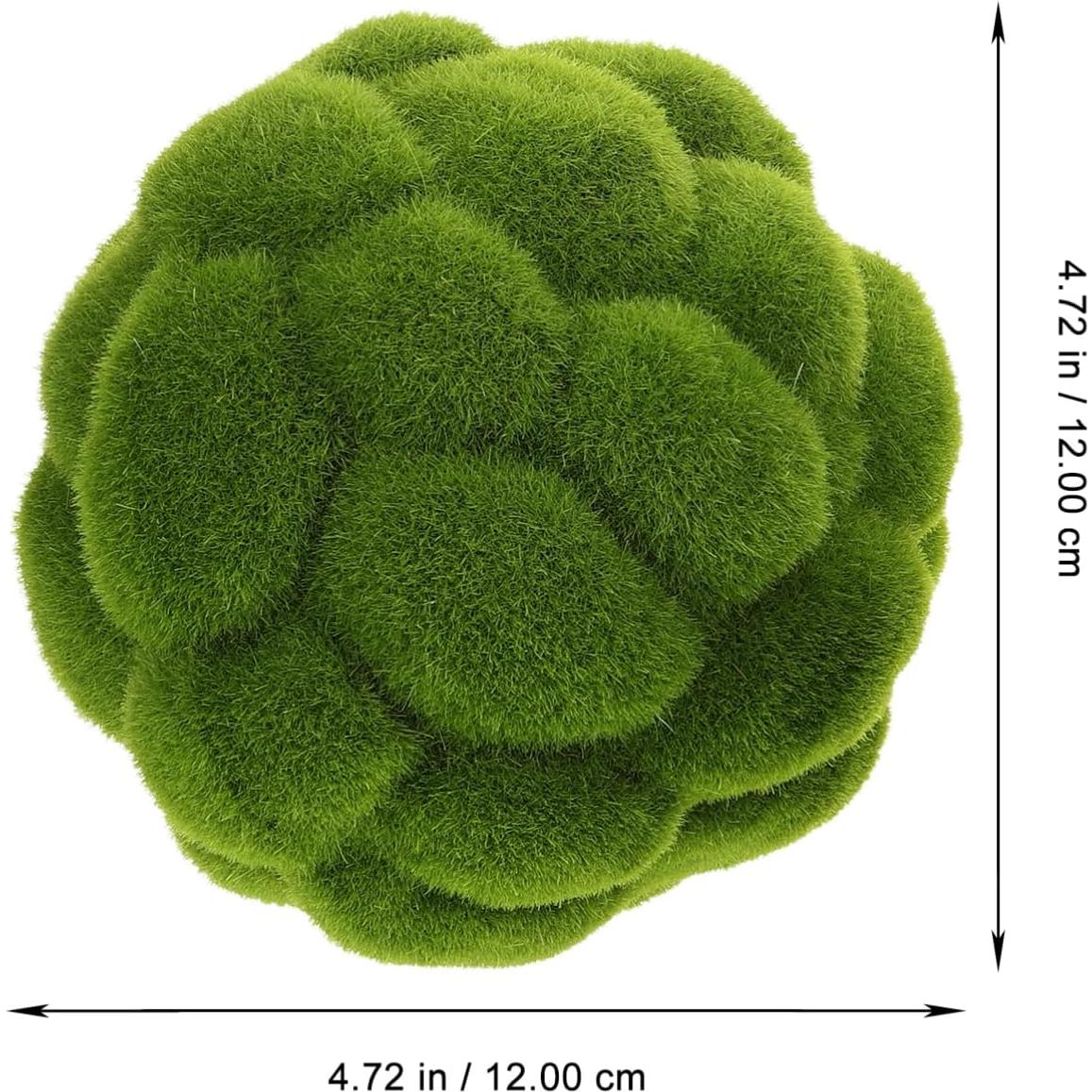 Bolas Decorativas de Musgo DOITOOL - 2 Piezas 10cm y 12cm