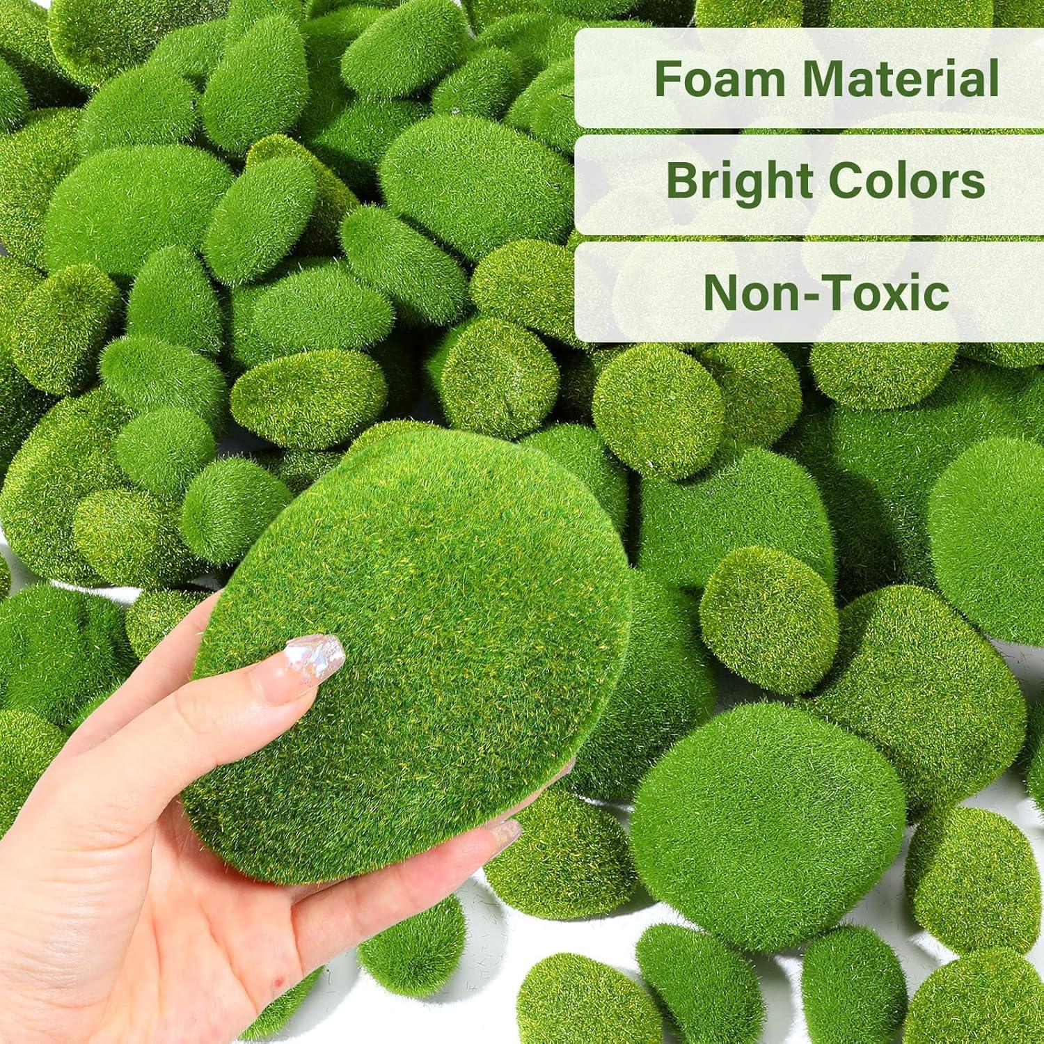 Bolas de Musgo Verde Tigeen 100 Pcs Decorativas 4.6-11.4 cm