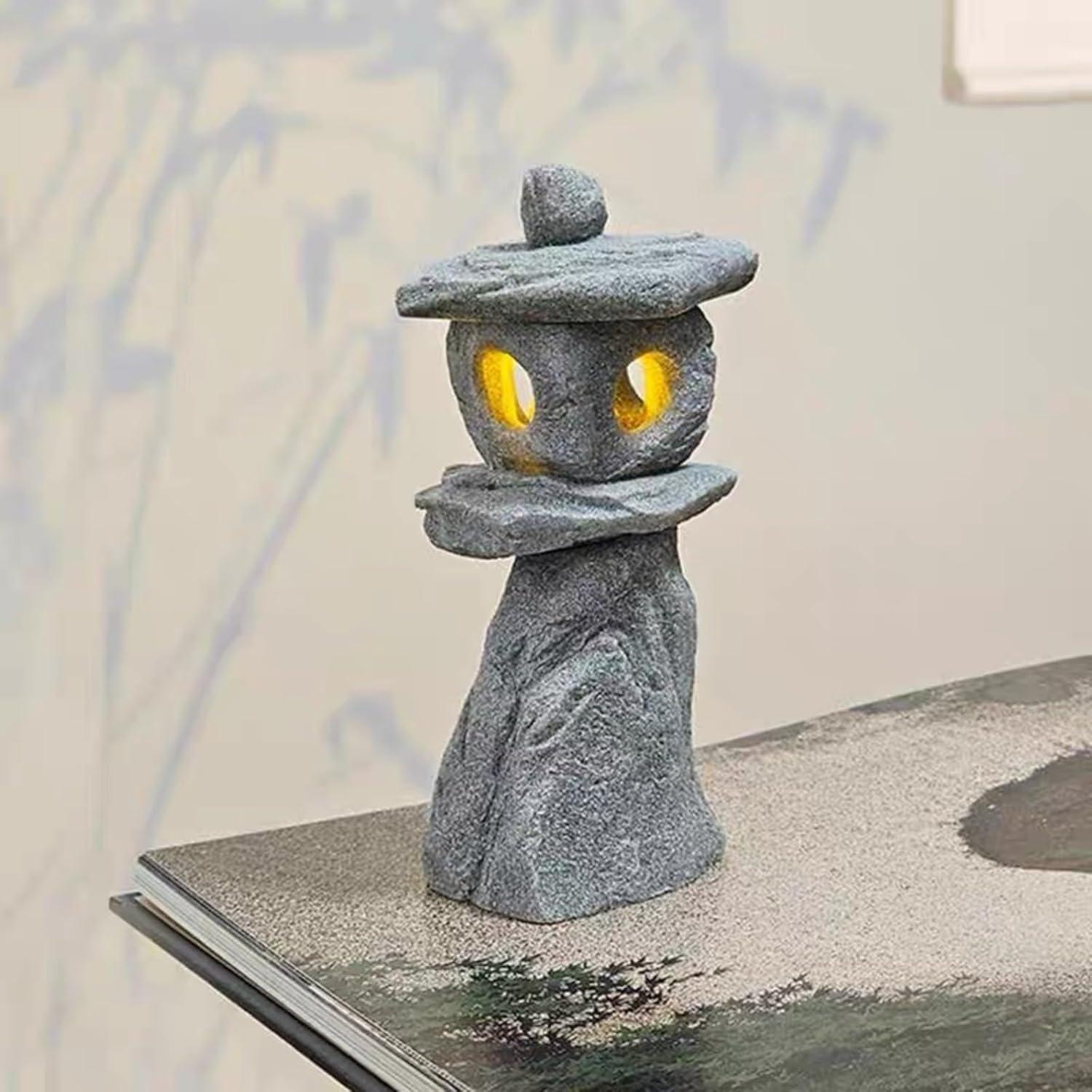 Estatua de lámpara LED de pagoda japonesa Daisylily 5.24 cm