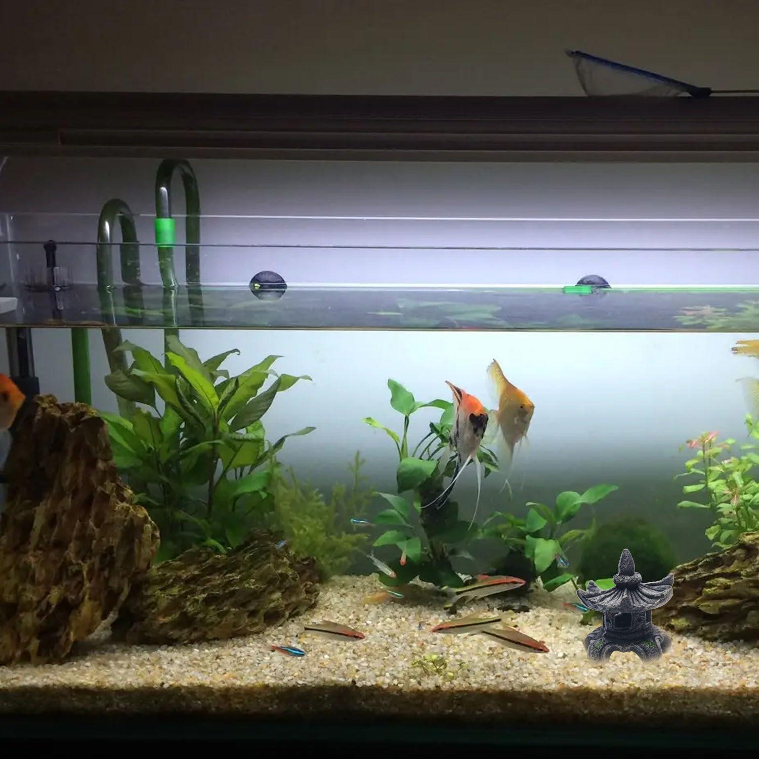 Estatua Pagoda Zen Saim para Acuario y Jardín 7.6cm Resina