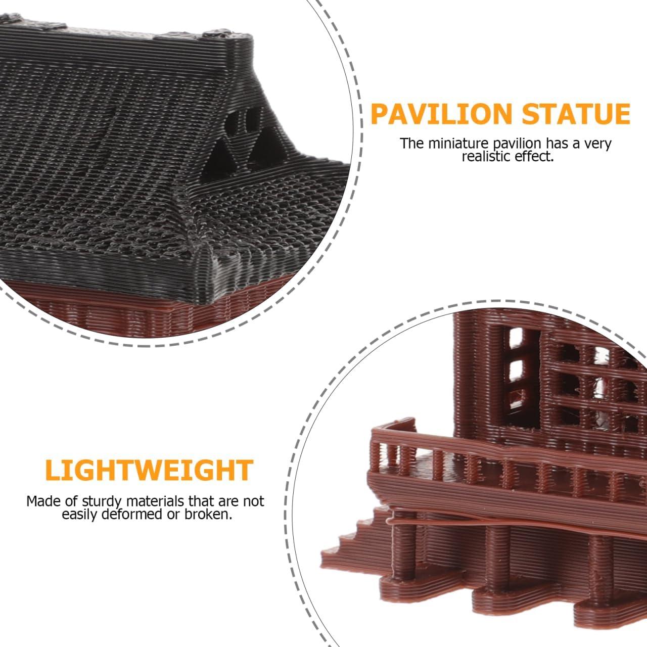 Estatua Mini Pagoda HANABASS 4.3 cm Decoración Jardín Zen