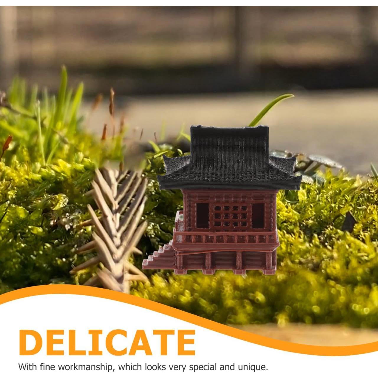 Estatua Mini Pagoda HANABASS 4.3 cm Decoración Jardín Zen