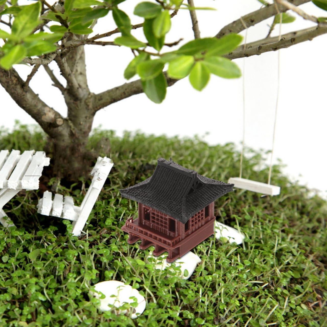 Estatua Mini Pagoda HANABASS 4.3 cm Decoración Jardín Zen