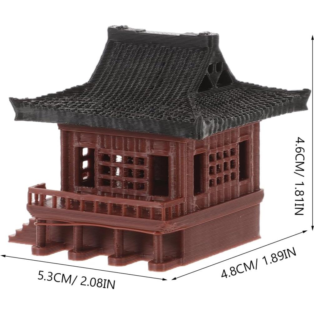 Estatua Mini Pagoda HANABASS 4.3 cm Decoración Jardín Zen