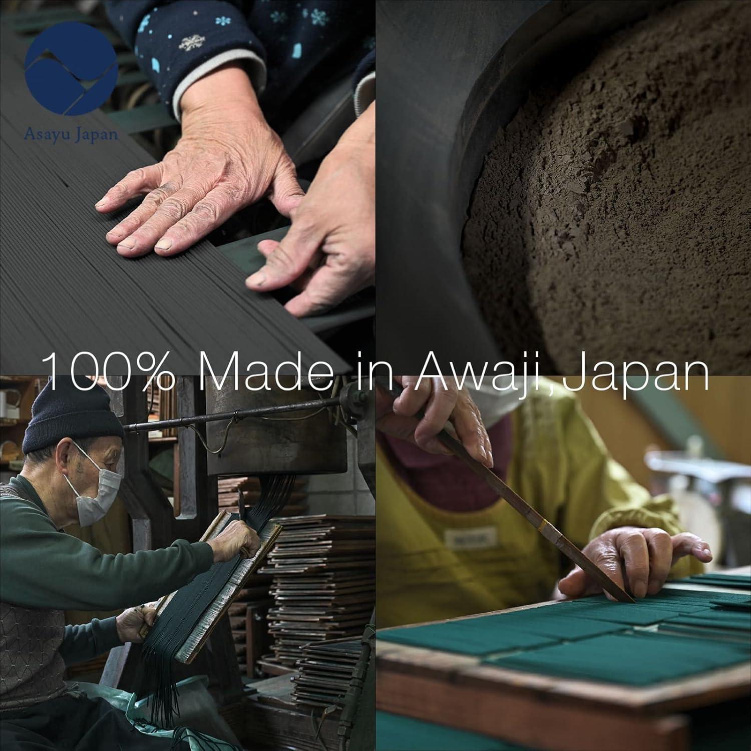 Varitas de Incienso Asayu Japón Jardín Zen 40g Hechas en Japón