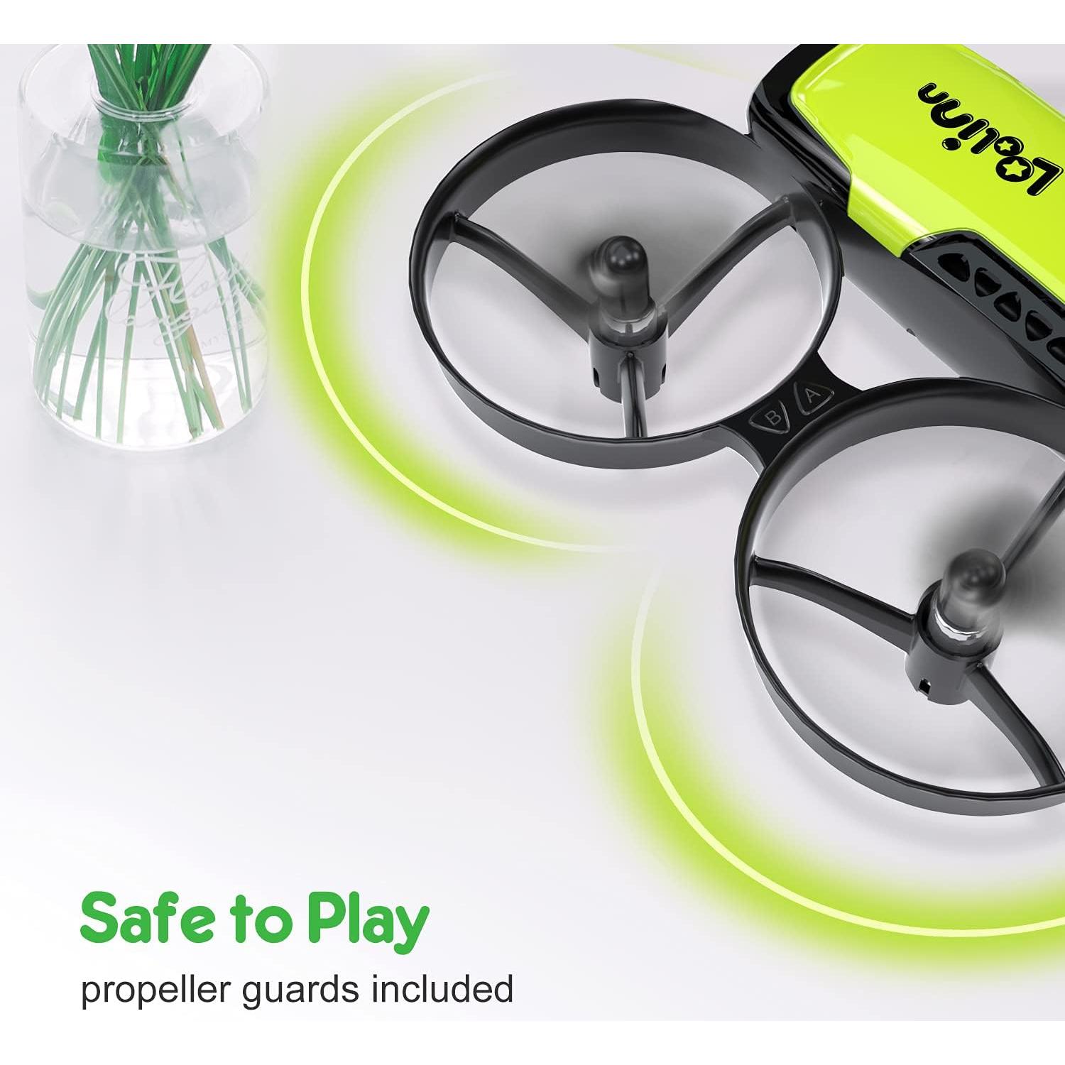 Dron Loolinn U61 para Niños con Cámara Ajustable y 3 Baterías