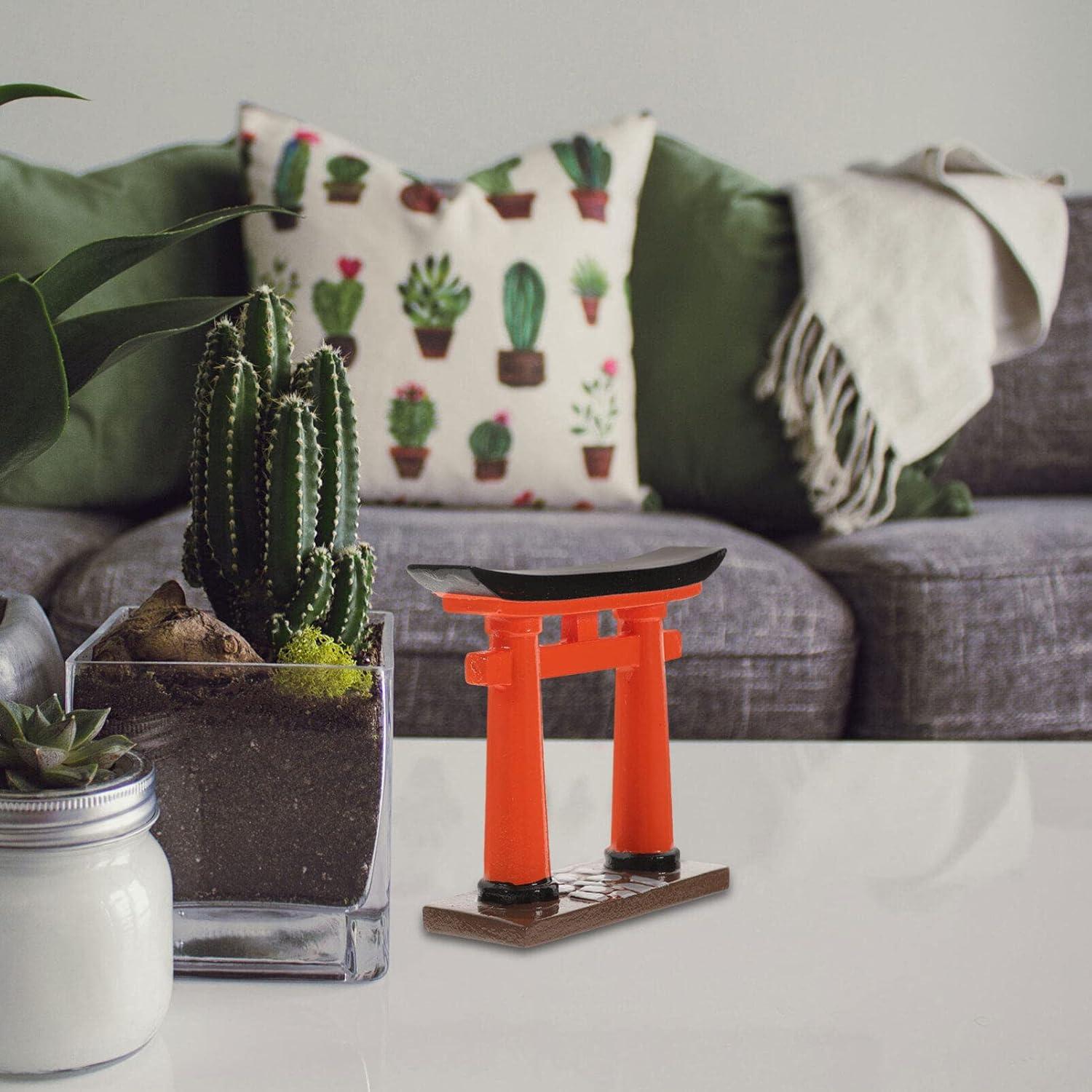 Miniatura Puerta Torii Japonesa STOBOK 7.9x2x7.9cm Resina