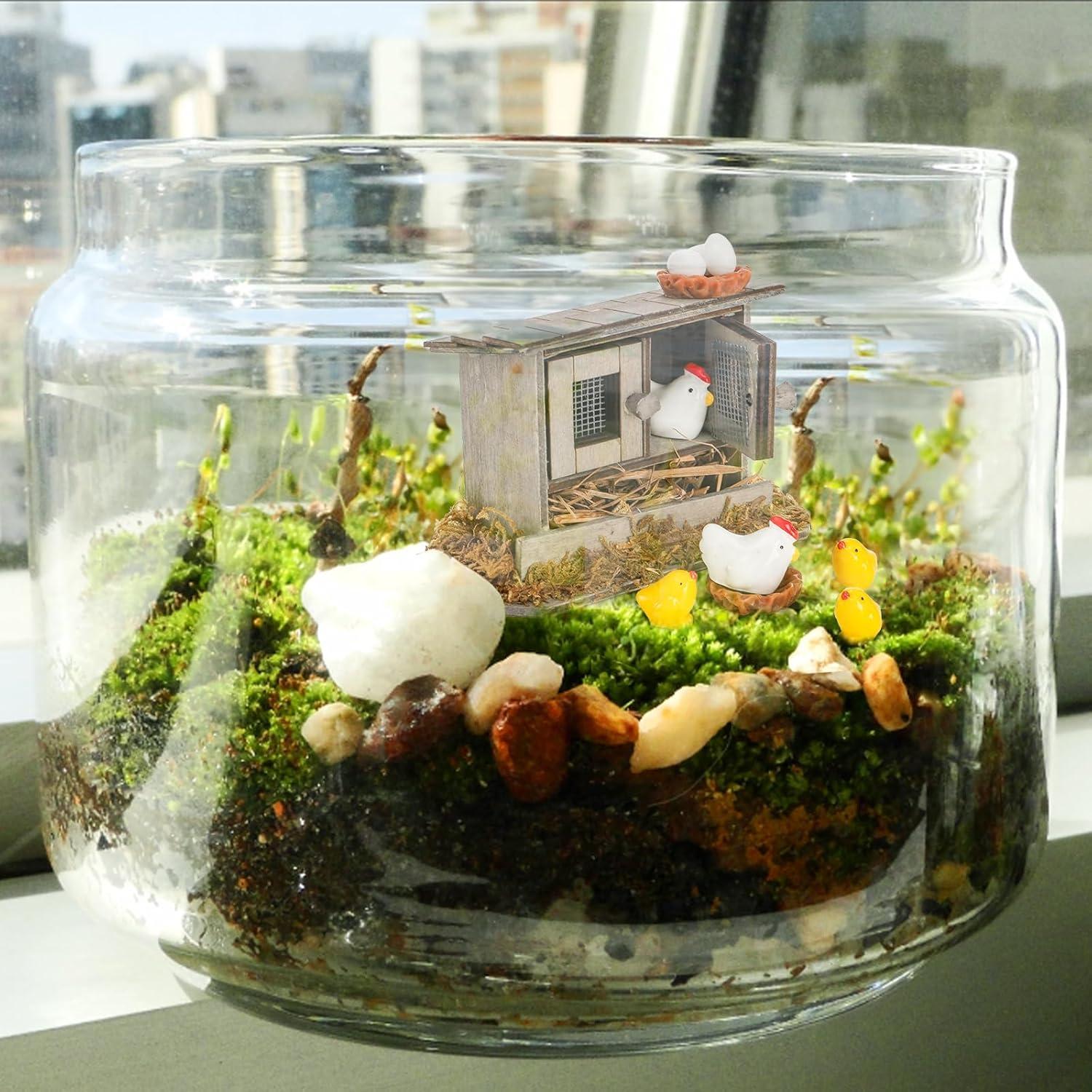 Set Mini Coop de Pollo Nicunom 20 Piezas Decoración Jardín