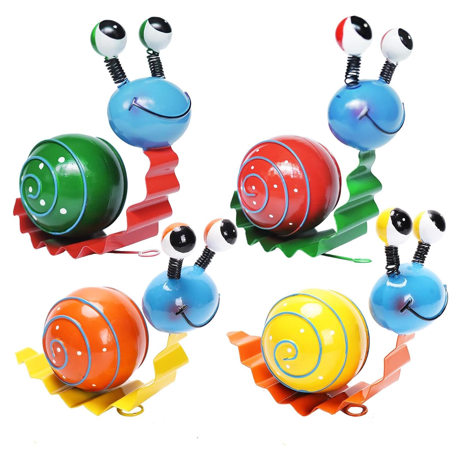 Set de 4 Ornamentos de Caracol de Metal Cruis Cuka - Jardín