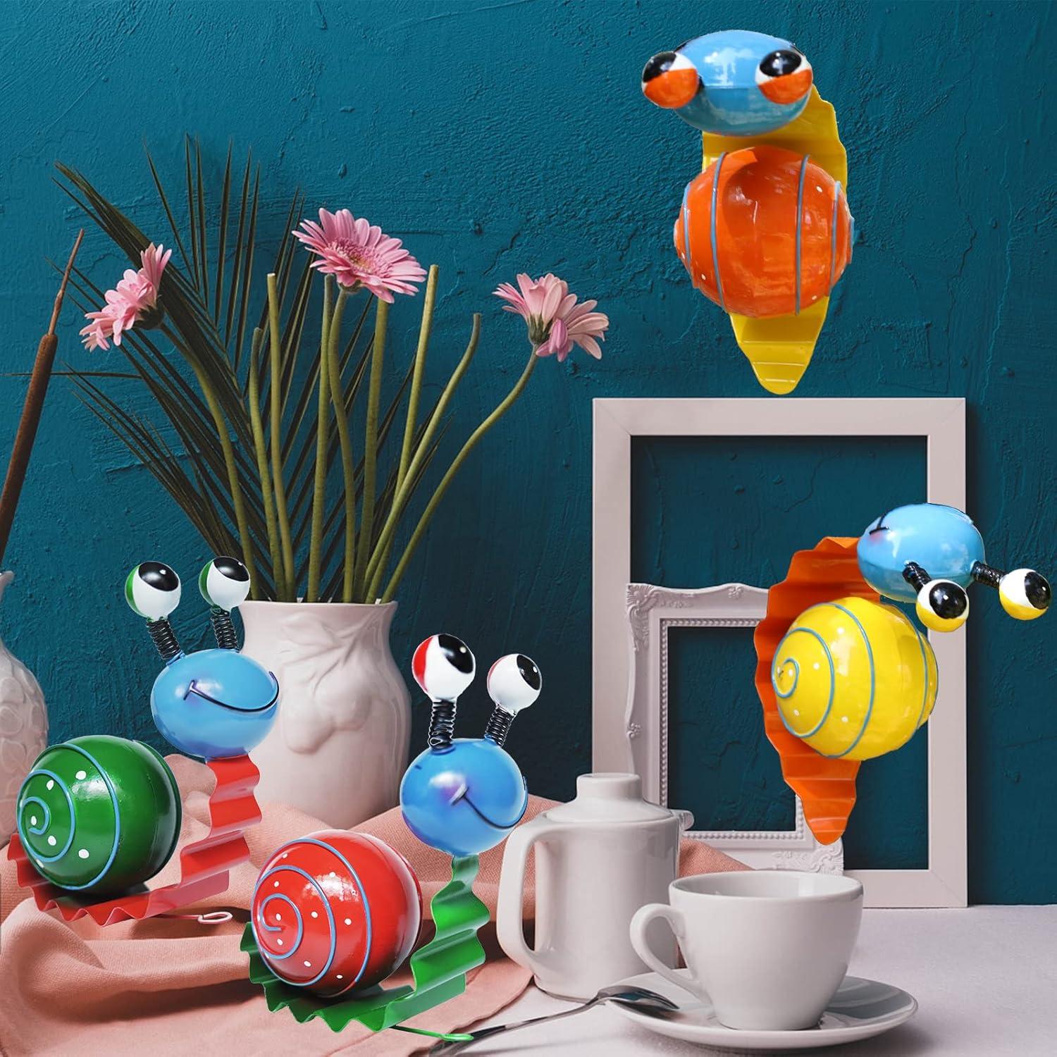 Set de 4 Ornamentos de Caracol de Metal Cruis Cuka - Jardín