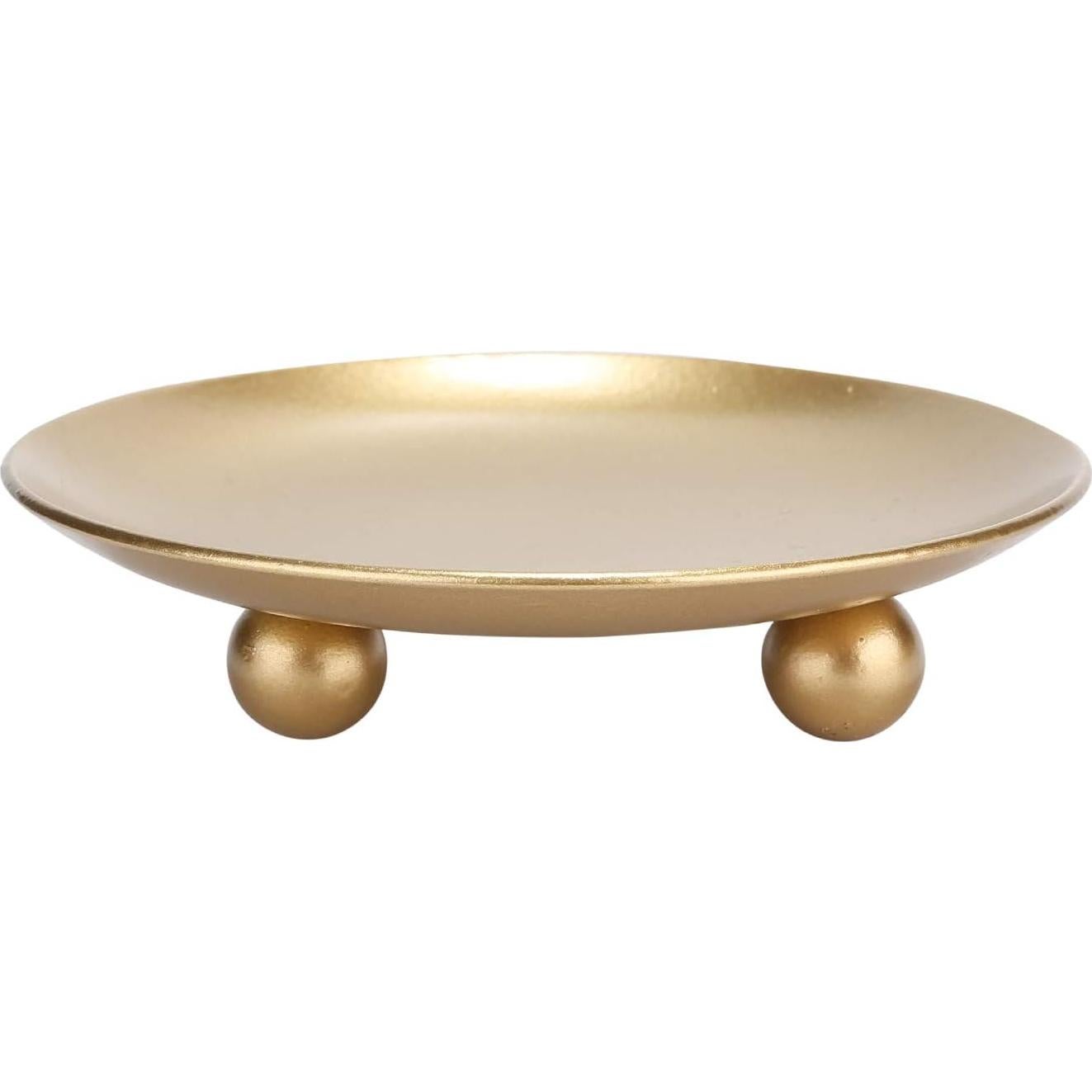 Soporte para Velas de Pilar Scwhousi Dorado Juego de 3