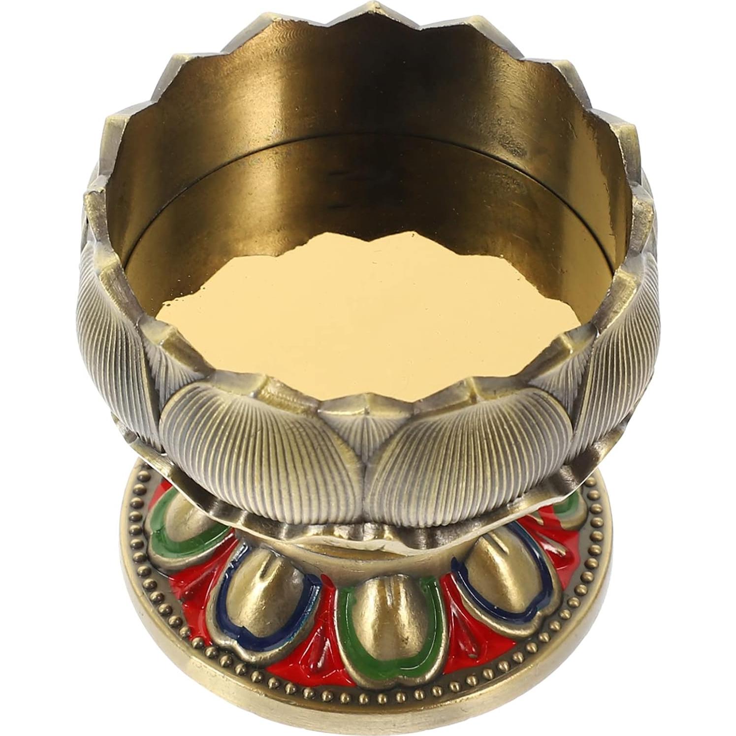 Soporte de Vela de Loto Vaguelly Decorativo de Zinc 5cm