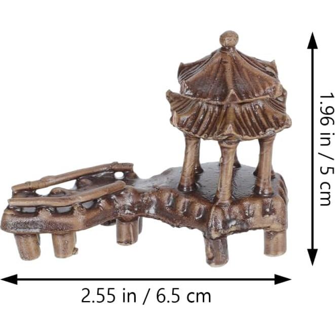 Estatuas Miniatura Pagoda DOITOOL 5 Piezas Cerámica Jardín
