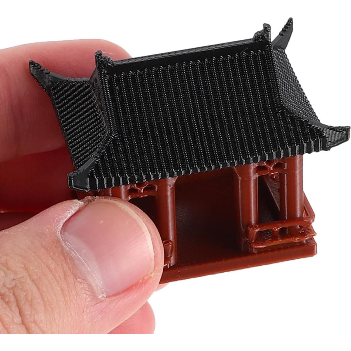 Estatua Miniatura Jardín Pagoda PRETYZOOM 3.81x4.49 cm