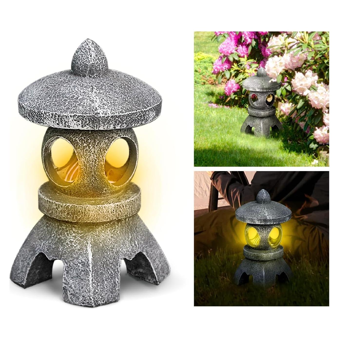 Estatua de Jardín Pagoda Solar Bedevil 25.9 cm Decorativa