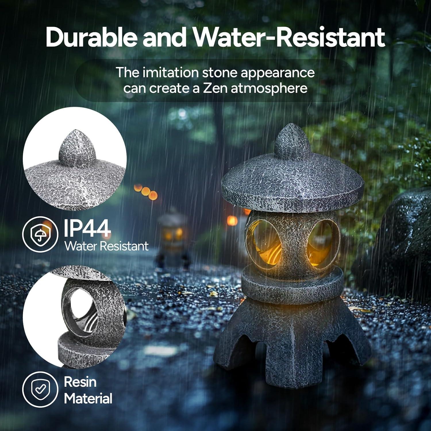 Estatua de Jardín Pagoda Solar Bedevil 25.9 cm Decorativa