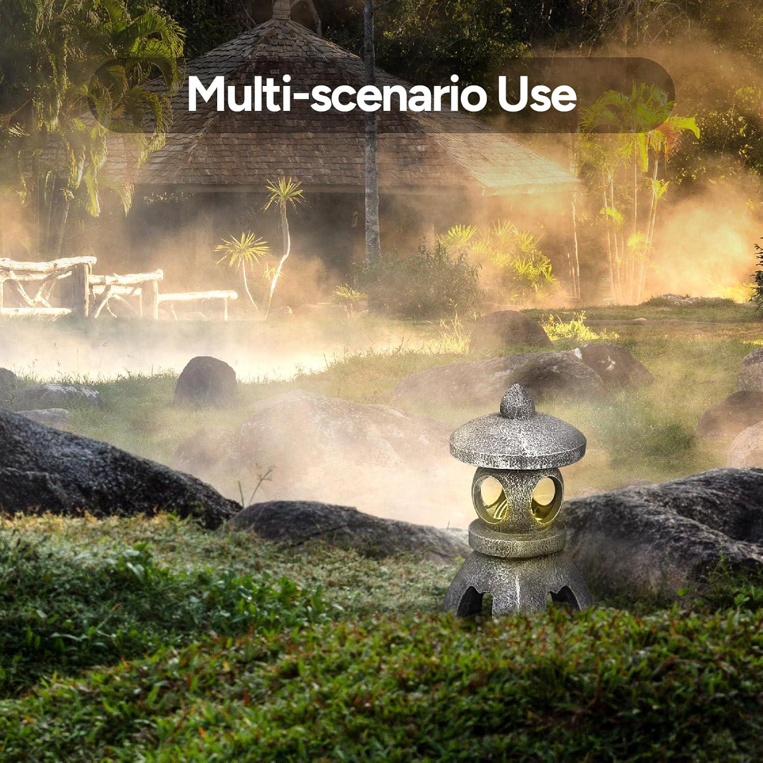 Estatua de Jardín Pagoda Solar Bedevil 25.9 cm Decorativa