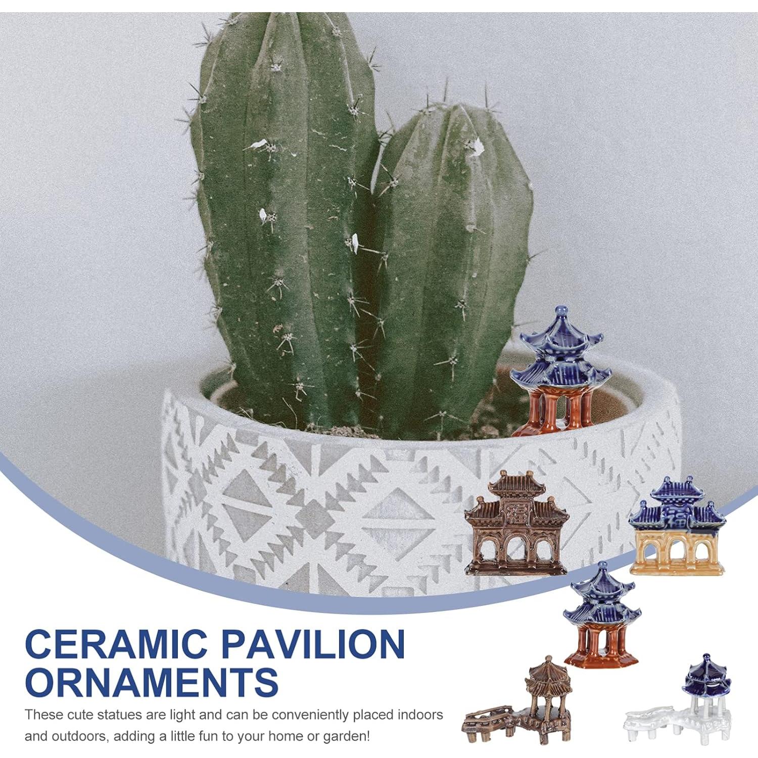 Estatuas Miniatura de Pagoda YARDWE 5 Piezas Jardín Zen