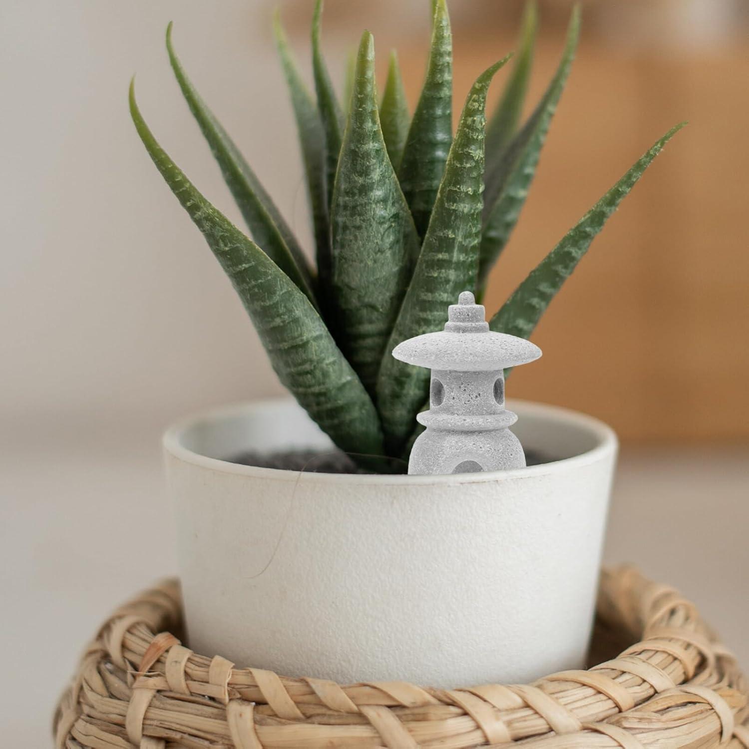 Adorno de Pagoda Hemoton para Jardín Zen - Arenisca 3.2x2.1cm