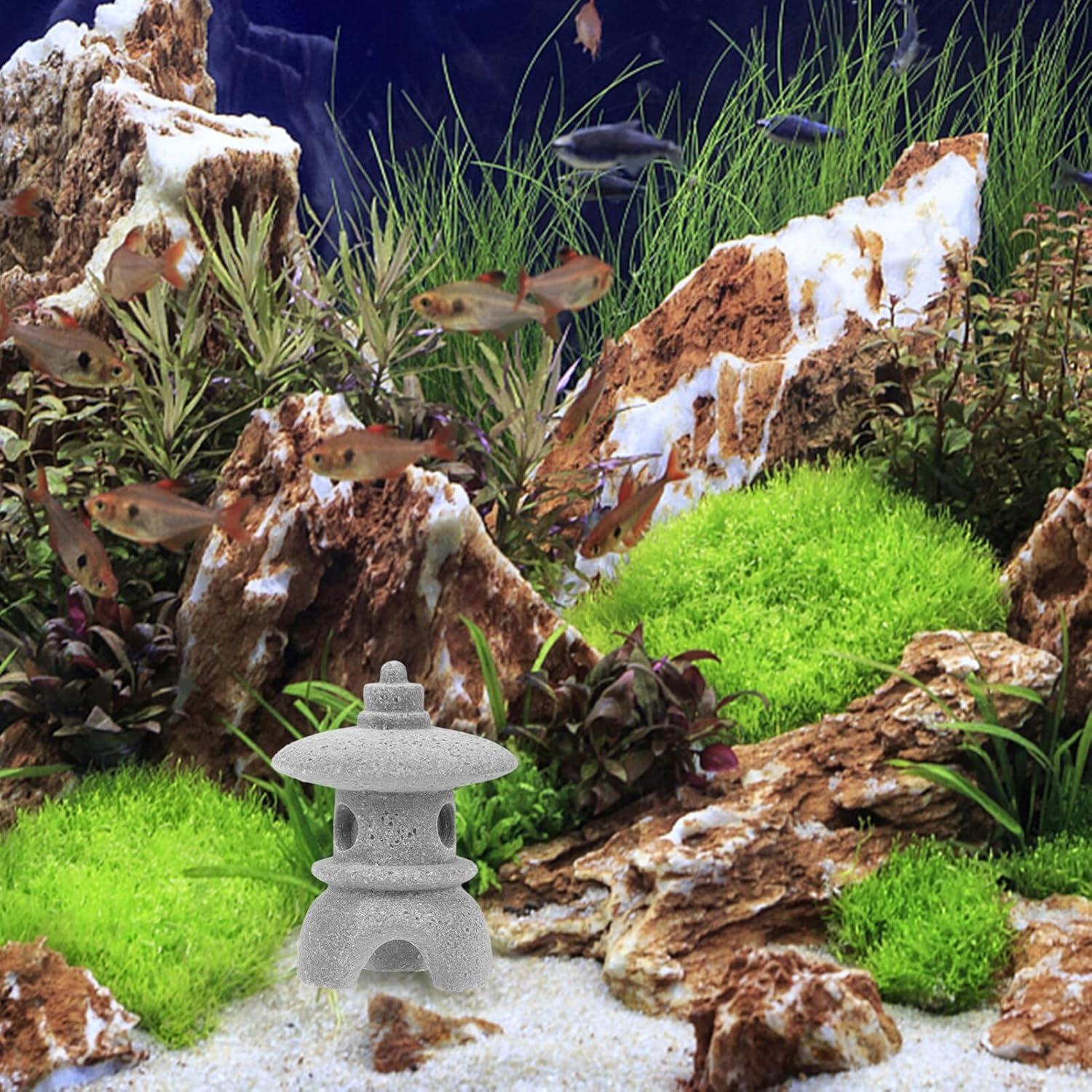 Adorno de Pagoda Hemoton para Jardín Zen - Arenisca 3.2x2.1cm