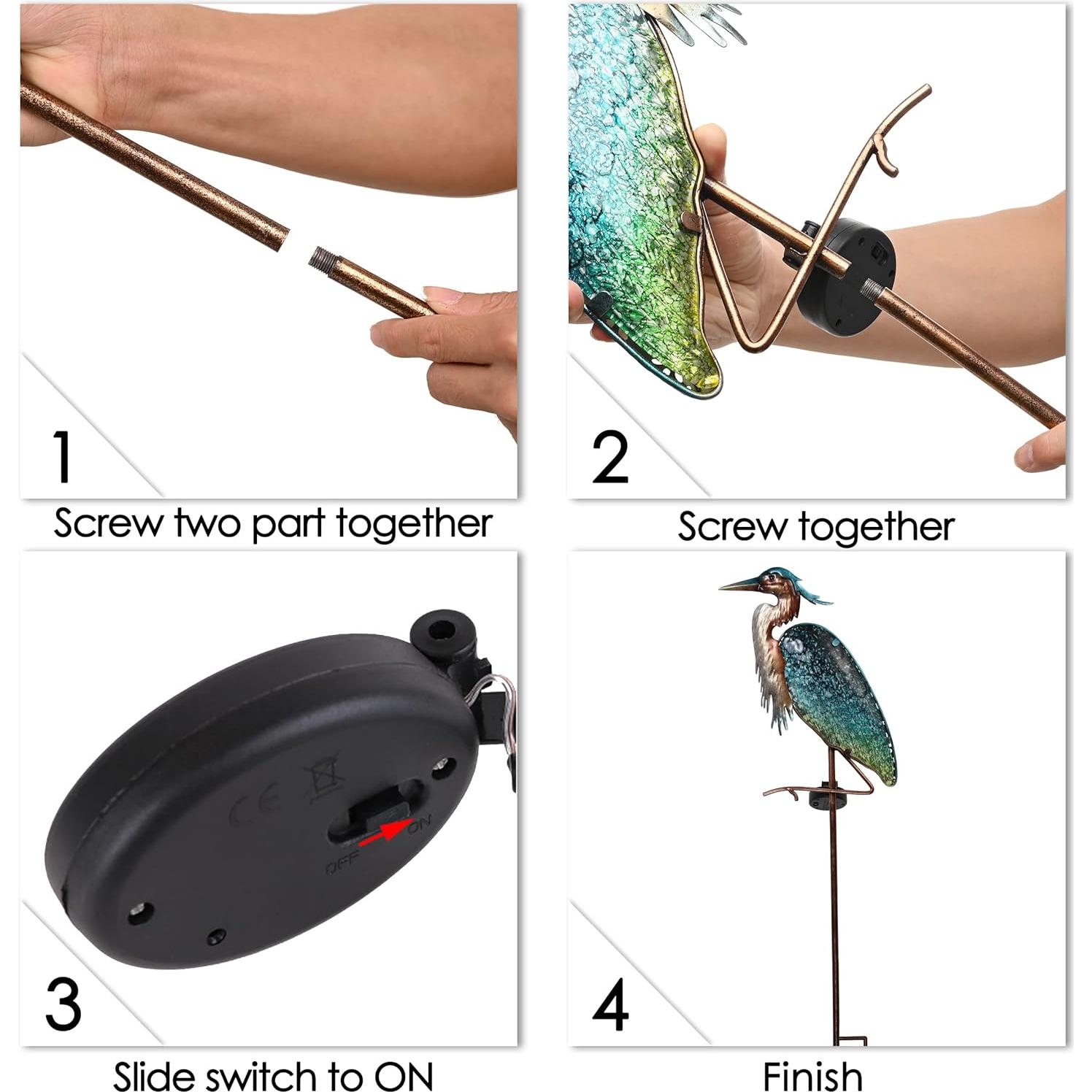 Estaca Decorativa Solar de Jardín TERESA'S 99 cm Azul