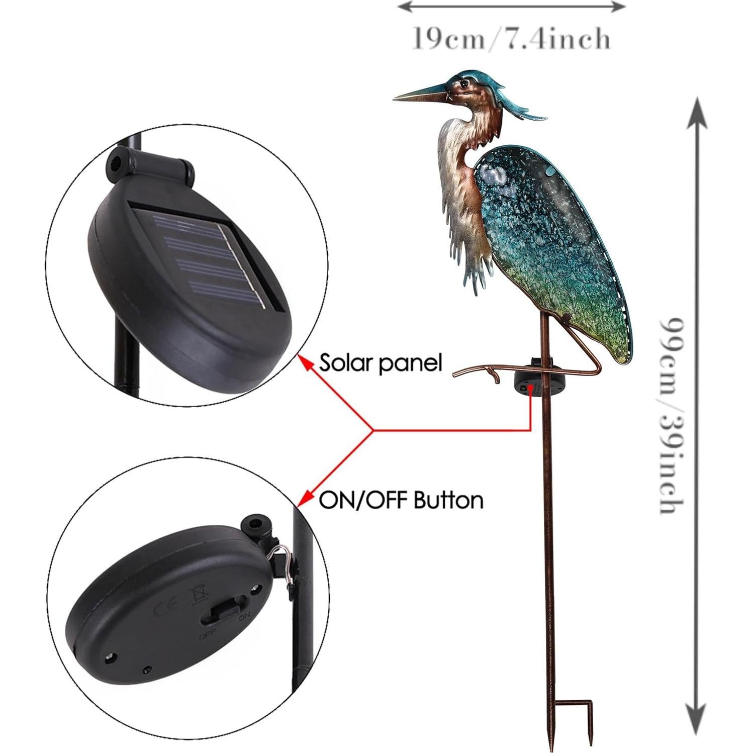 Estaca Decorativa Solar de Jardín TERESA'S 99 cm Azul