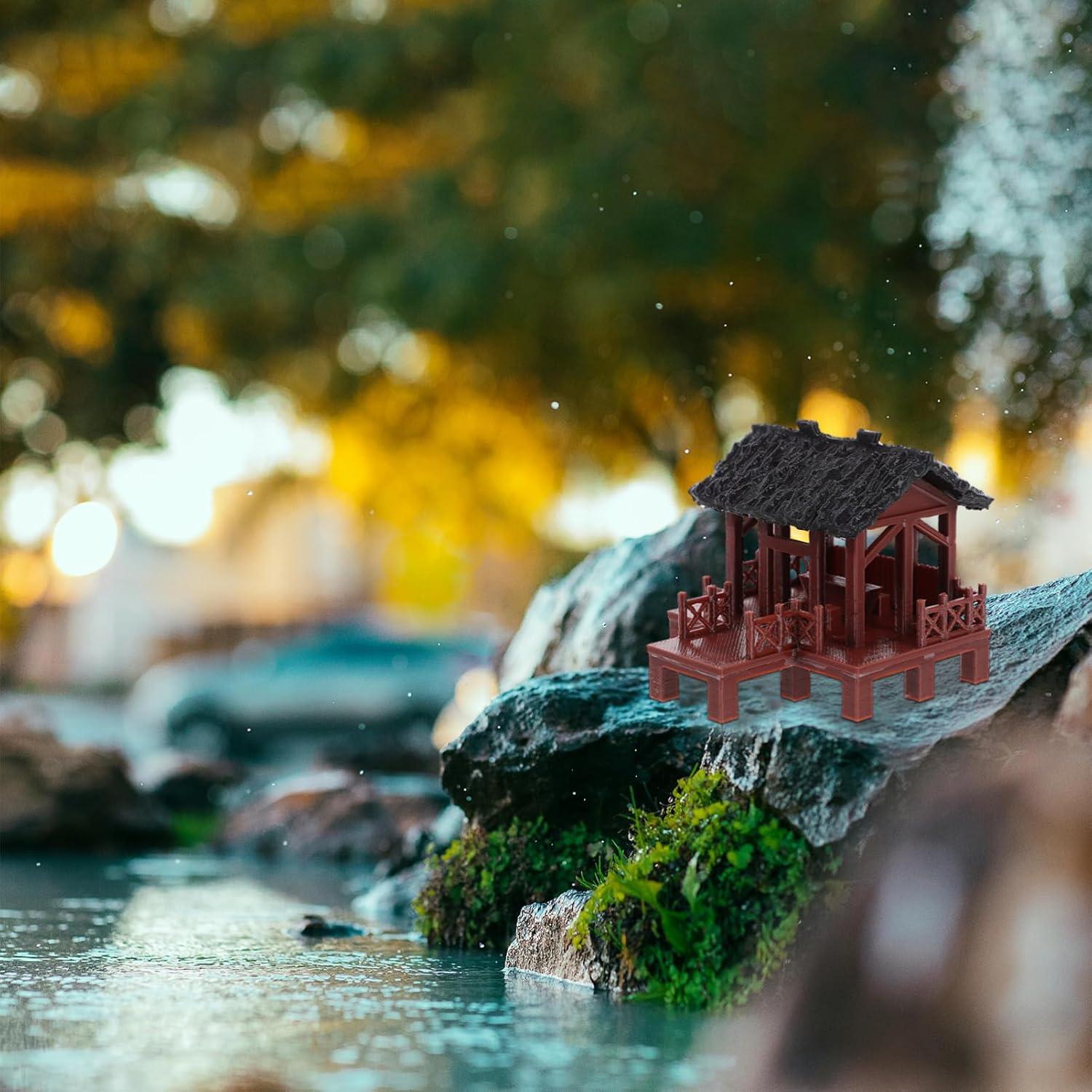 Estatua Mini Pagoda Zerodeko 6x6 cm Decoración Jardín Zen