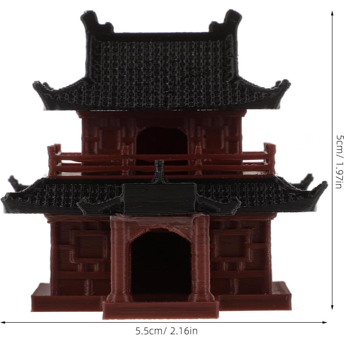 Estatua Miniatura de Pagoda VOSAREA para Jardín Zen 14x12.7cm