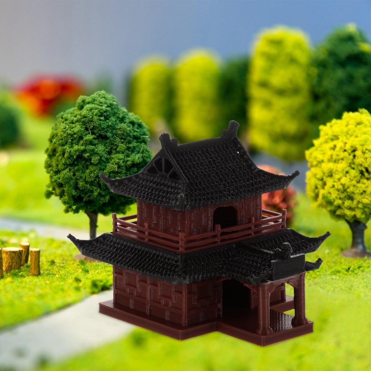 Estatua Miniatura de Pagoda VOSAREA para Jardín Zen 14x12.7cm