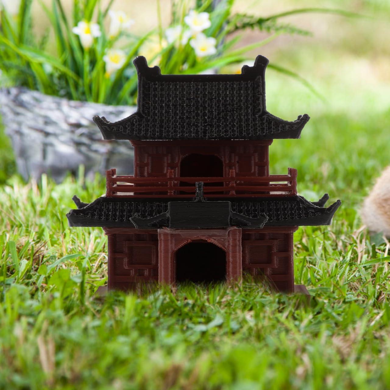 Estatua Miniatura de Pagoda VOSAREA para Jardín Zen 14x12.7cm