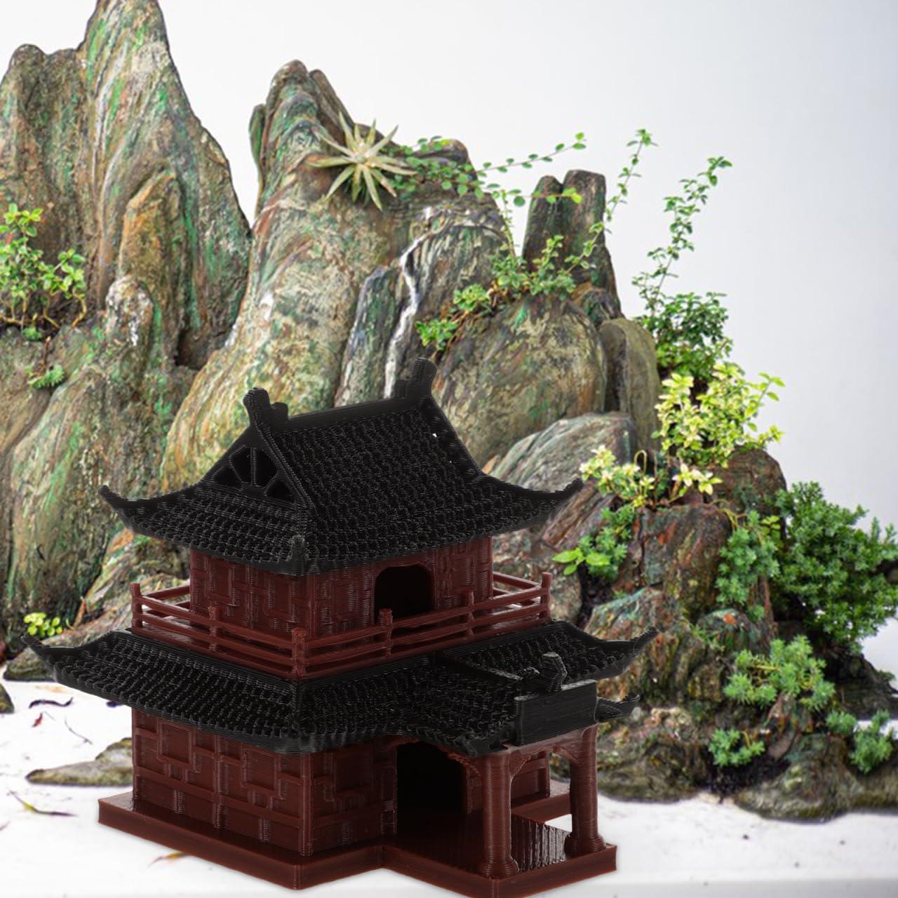 Estatua Miniatura de Pagoda VOSAREA para Jardín Zen 14x12.7cm