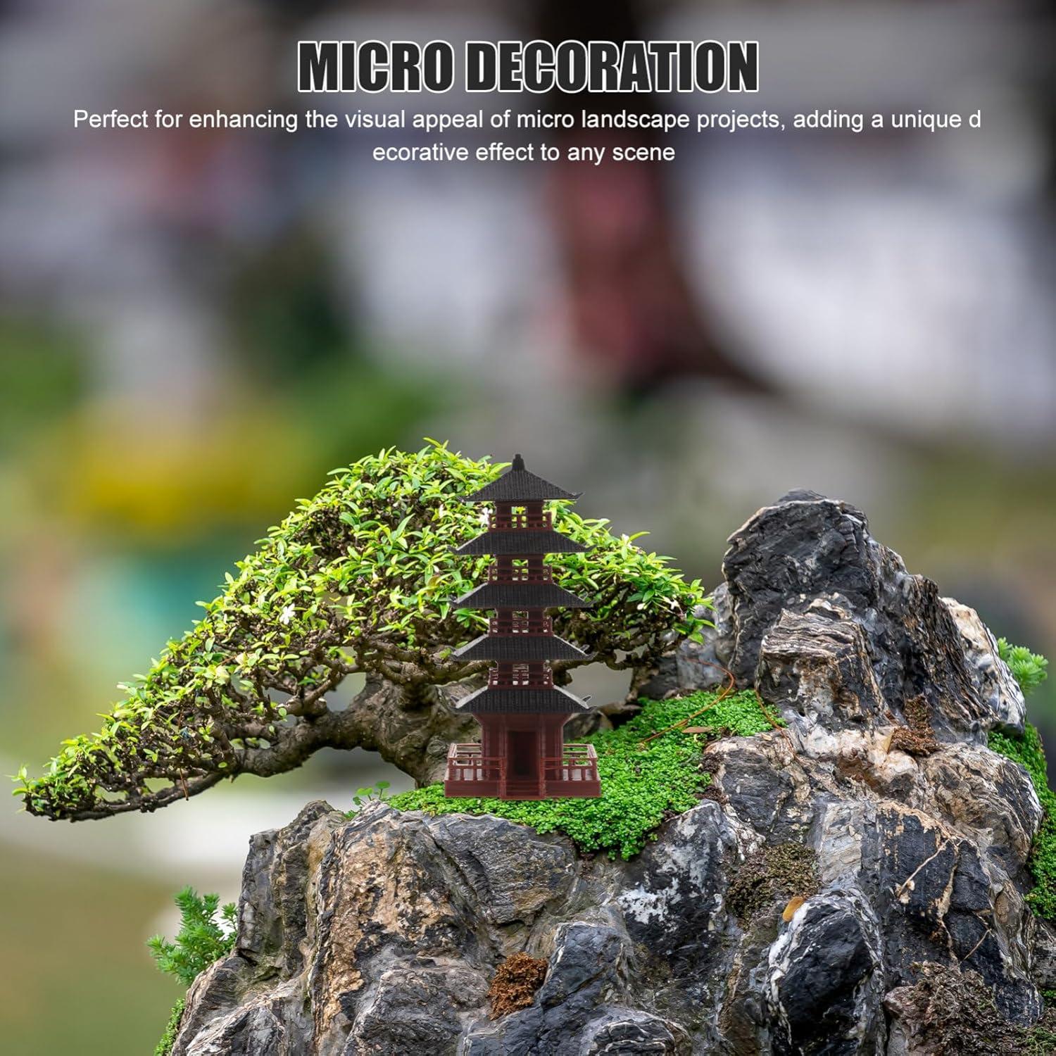 Estatua de Torre Milisten Feng Shui 9x4.8cm Decoración Zen